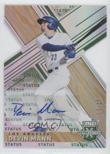 2019 Panini Elite Extra Edition Status Emerald Die-Cut 10/25 Devin Mann Auto a8r