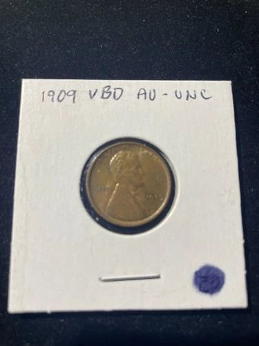1909 VDB 1C Lincoln Cent AU-Unc