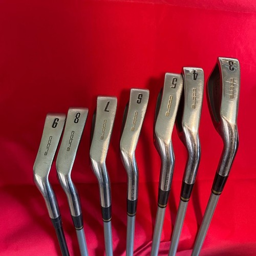 Cobra Iron Set 3-9 Right Handed Graphite Medium Low R Flex 7 Clubs