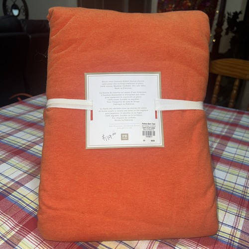 Pottery Barn Teen Organic Favorite Tee Bettbezug Full/Queen Orange - Bild 2 von 3