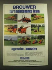 1988 Brouwer Ad - Mowers, Brower-Vac, Sodcutter and Turf Rollers