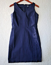 Tommy Hilfiger Cobalt Blue Dress Sleeveless size 6 polka dot Navy Blue Elegant