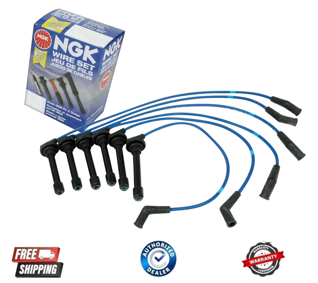NEW NGK 8076 Spark Plug Wires Set fits 1992-1995 Isuzu Trooper 3.2L-V6