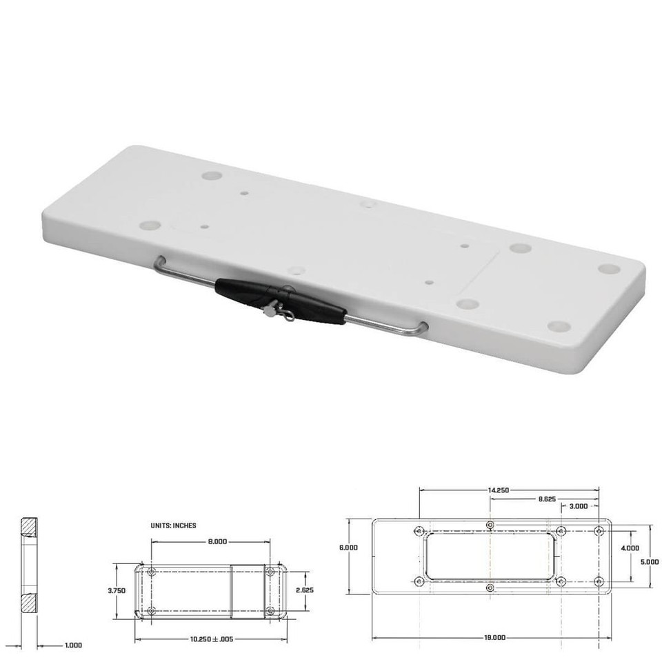 Minn Kota Trolling Motor Mount 1854019 RTA19; Bow Mount; Quick Release