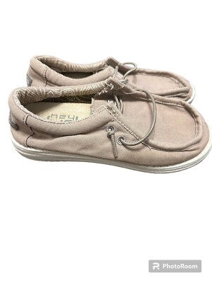 Hey Dude Wally Youth Khaki Casual Size K12 Pre-Owned