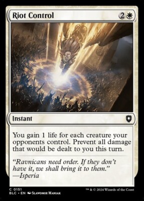 Riot Control 0151 Common Non Foil Bloomburrow Commander MTG NM