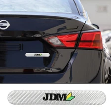 1X JDM-B Carbon Fiber Car Trunk Side Fenders Door Badge Scratch Guard Sticker