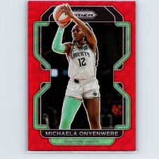 2022 Panini WNBA Prizm Michaela Onyenwere #140 Ruby Wave Prizm New York Liberty