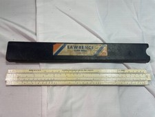Vintage Lawrence Slide Rule Made in the USA Lawrence Engineering Service 10-B