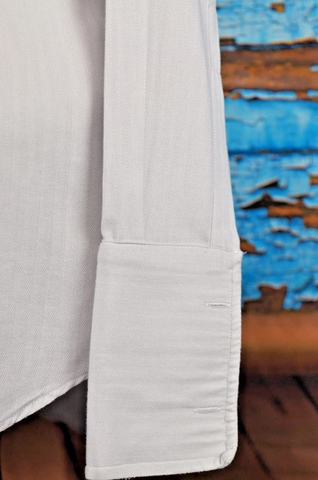 Camisa Tiglio Hombre Talla 39 32/33 Puño Francés Carrera 15.5 Italia Algodón Abotonada Foto 3 de 4