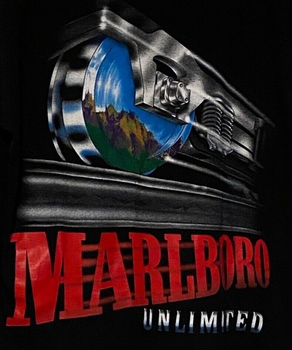 RARE VINTAGE MARLBORO UNLIMITED STREETWEAR T-SHIRT SIZE XL
