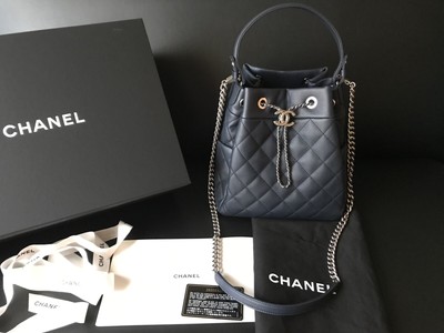 chanel caviar drawstring bag