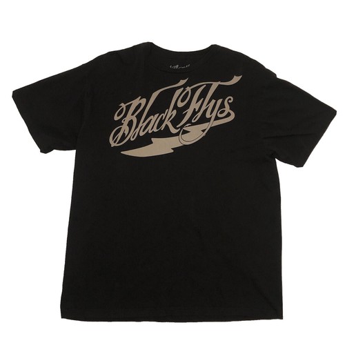Everyone Border Short Sleeve T-Shirt Black L Men's Cotton Casual