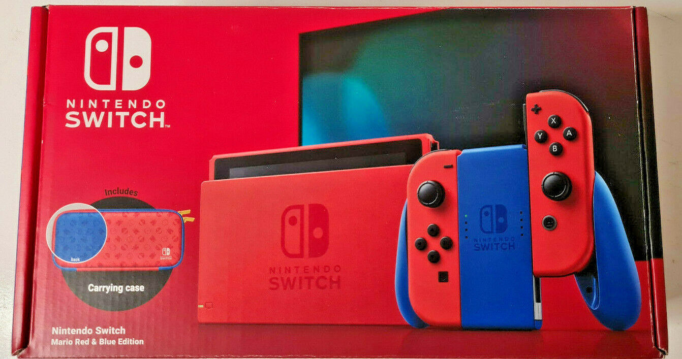  Nintendo Switch - Mario Red & Blue Edition - Switch : Video  Games