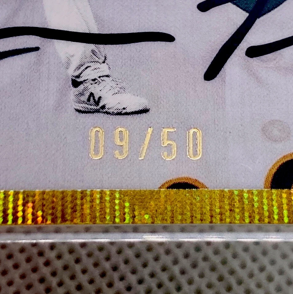 2023 Topps Chrome Platinum Freddy Tarnok Gold Wave Refractor RC 09/50 #137 - Image 2 of 3