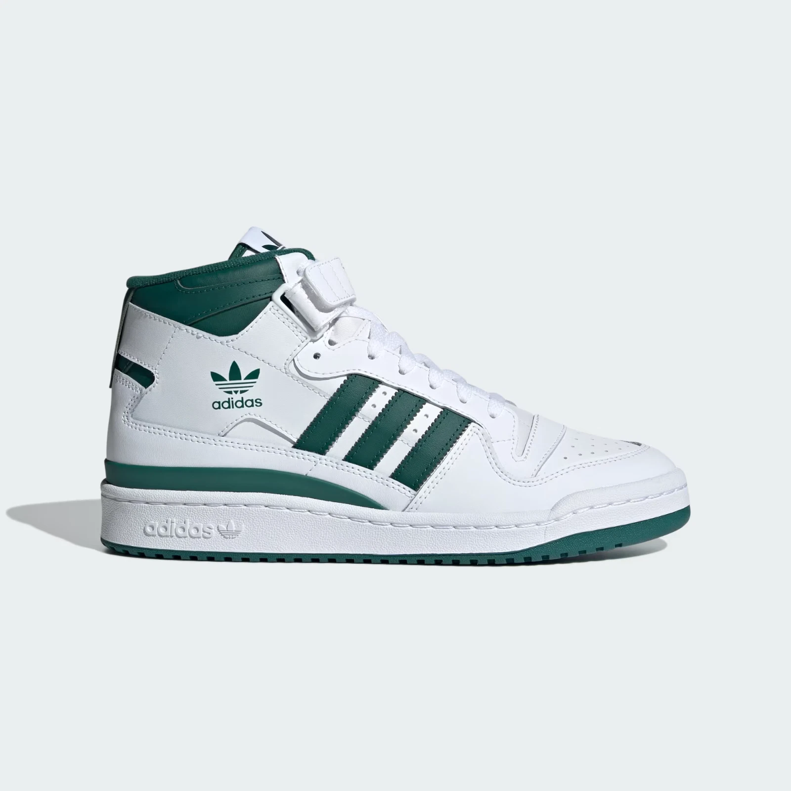 Adidas Originals FORUM MID SHOES ® ( Men UK Sizes: 8.5 & 9.5 ) White / Green