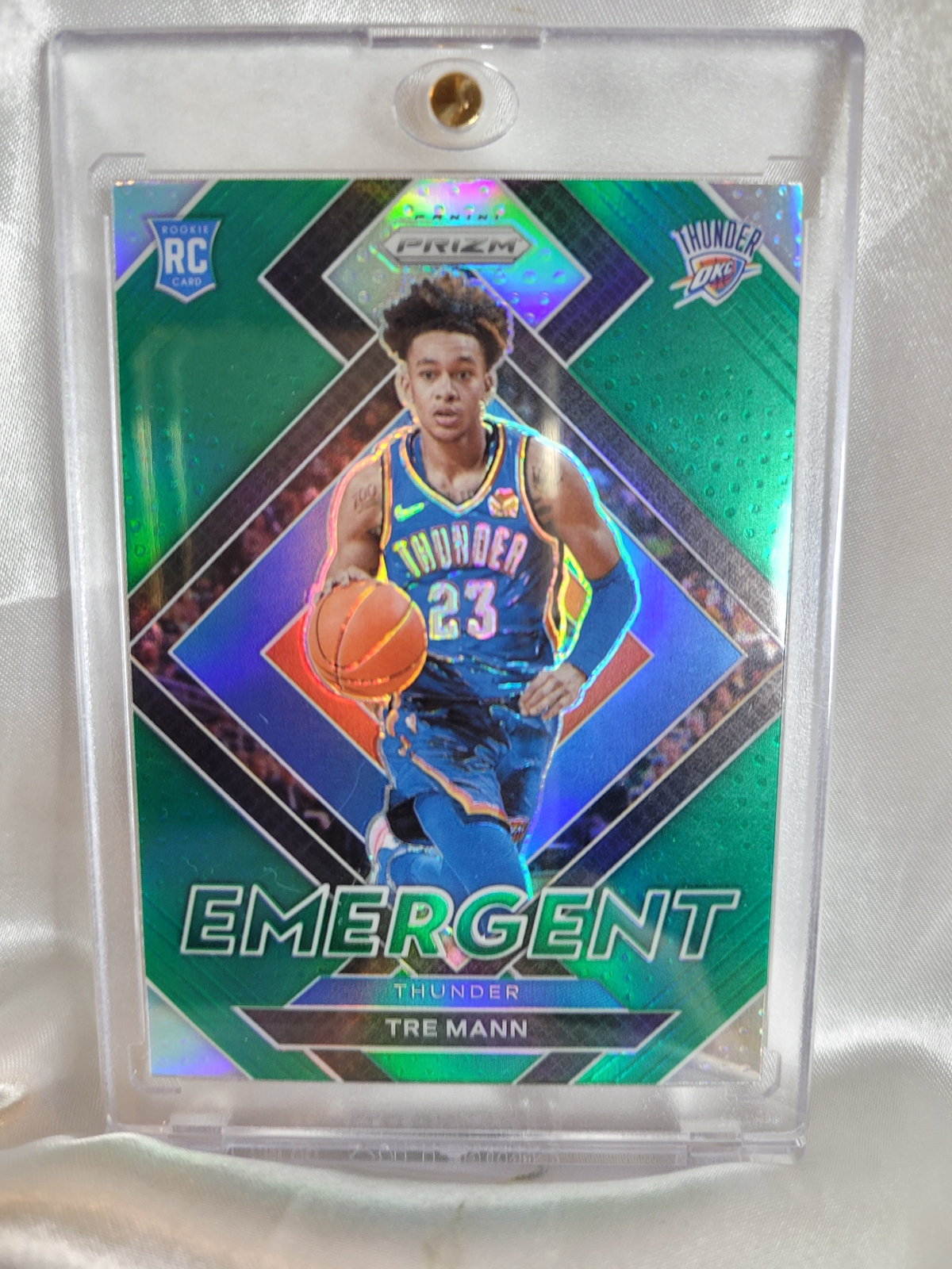 2021 Panini Prizm Tre Mann Emergent Green Prizm 21 MINT