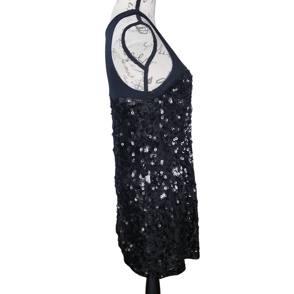 Express Ladies Black Sequin Mini Dress - Size Small | eBay
