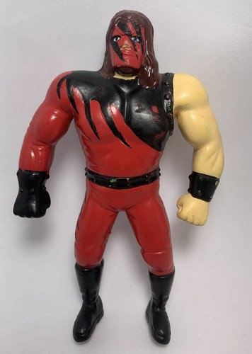 WWF JusToys Bend Ems KANE Wrestling Figure wwe jus...
