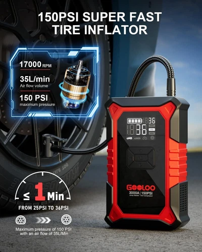GOOLOO Portable Car Jump Starter 2000A/3000A/4000A Battery Lithium Jump Pack 12V - Picture 4 of 132