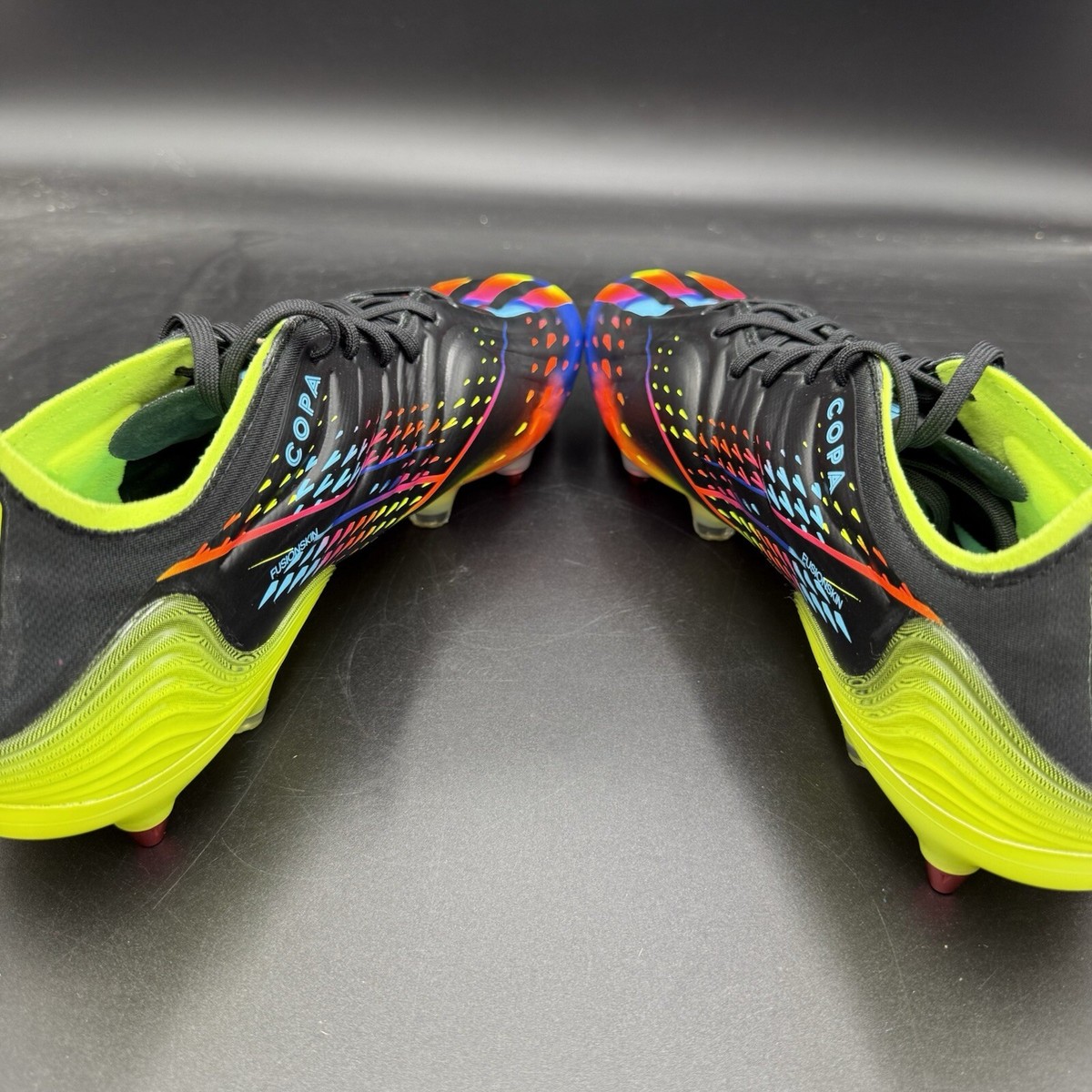Adidas Copa Sense.1 SG Black Blue Multi Soccer Cleats GY8933 