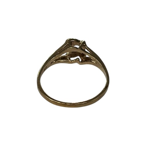 9ct 9k Yellow Gold Initial Letter R Diamond Signet Ring Size L1/2. Brand New - Picture 4 of 8