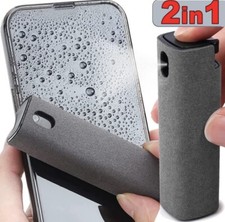 2-in-1 Microfiber Screen Cleaner Spray Bottle Set Mobile Phone Tablet Computer