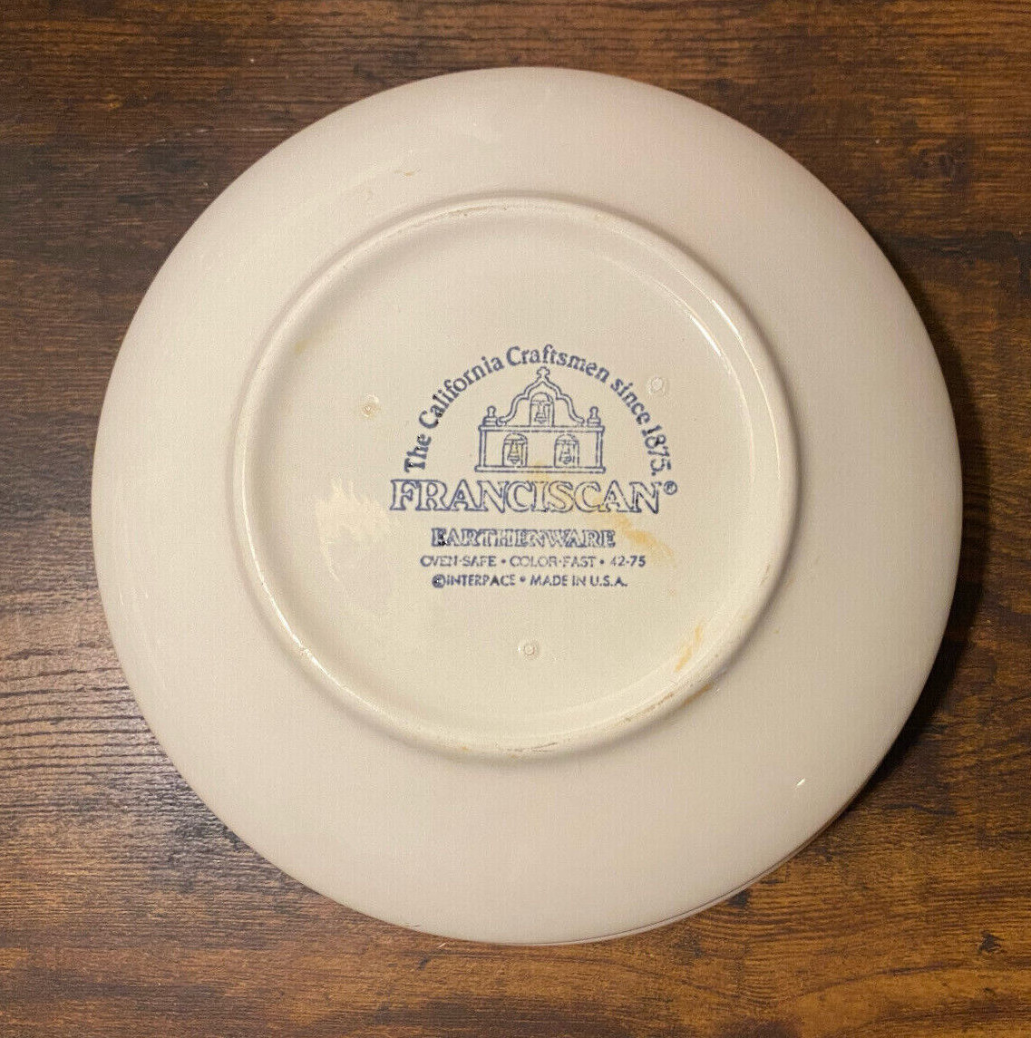 California Craftsmen Franciscan Earthenware Floral Vintage USA