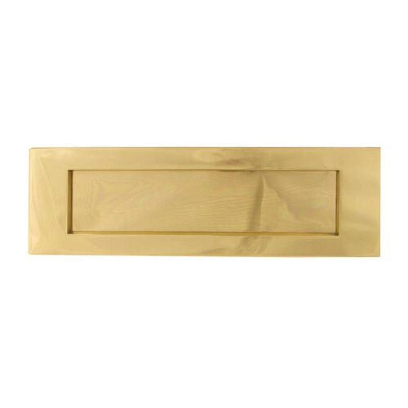 TSS Victorian Sprung Letter Plate Brass (TSSLET12X4B)