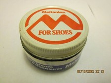 Meltonian Navy Blue Shoe Polish Cream  21 Vintage Full Jar Britain