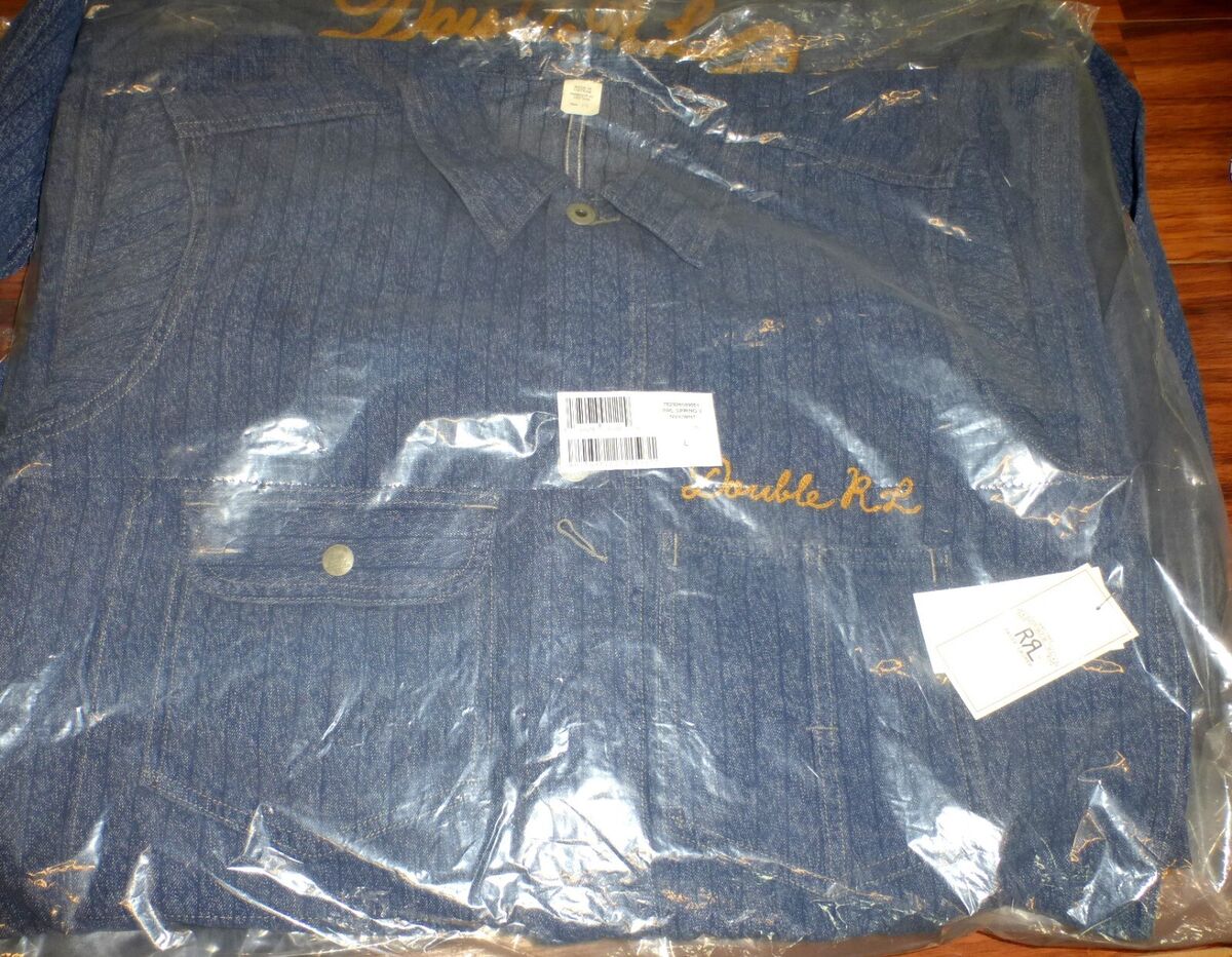 NWT RRL DOUBLE RL RALPH LAUREN EMBROIDERED JASPE TWILL NWT RRL DOUBLE RL RALPH LAUREN EMBROIDERED JASPE TWILL