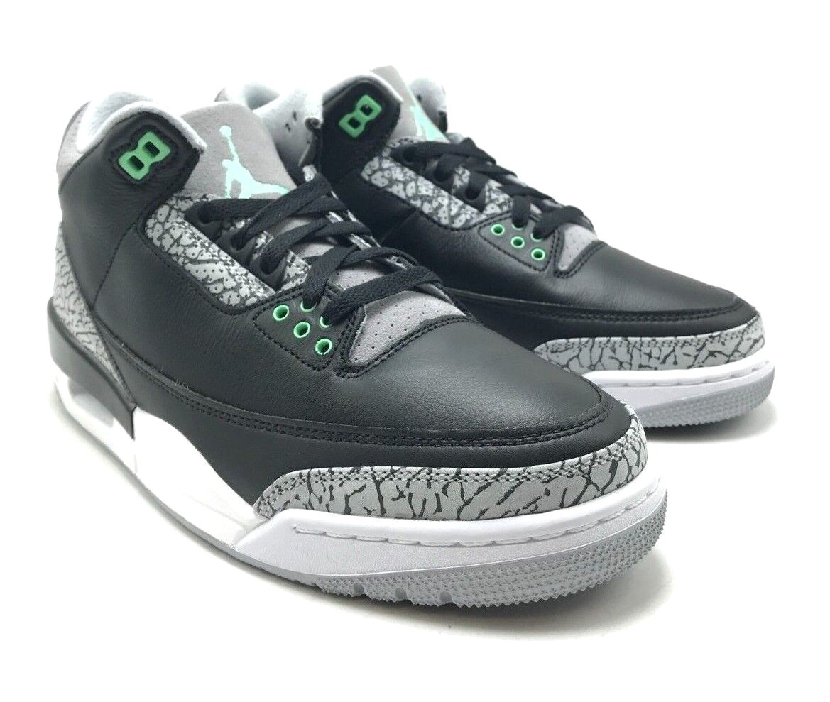 Air Jordan 3 10.5 US ブラック/グリーン Size 11 - Air Jordan 3 Retro Green Glow for sale online | eBay
