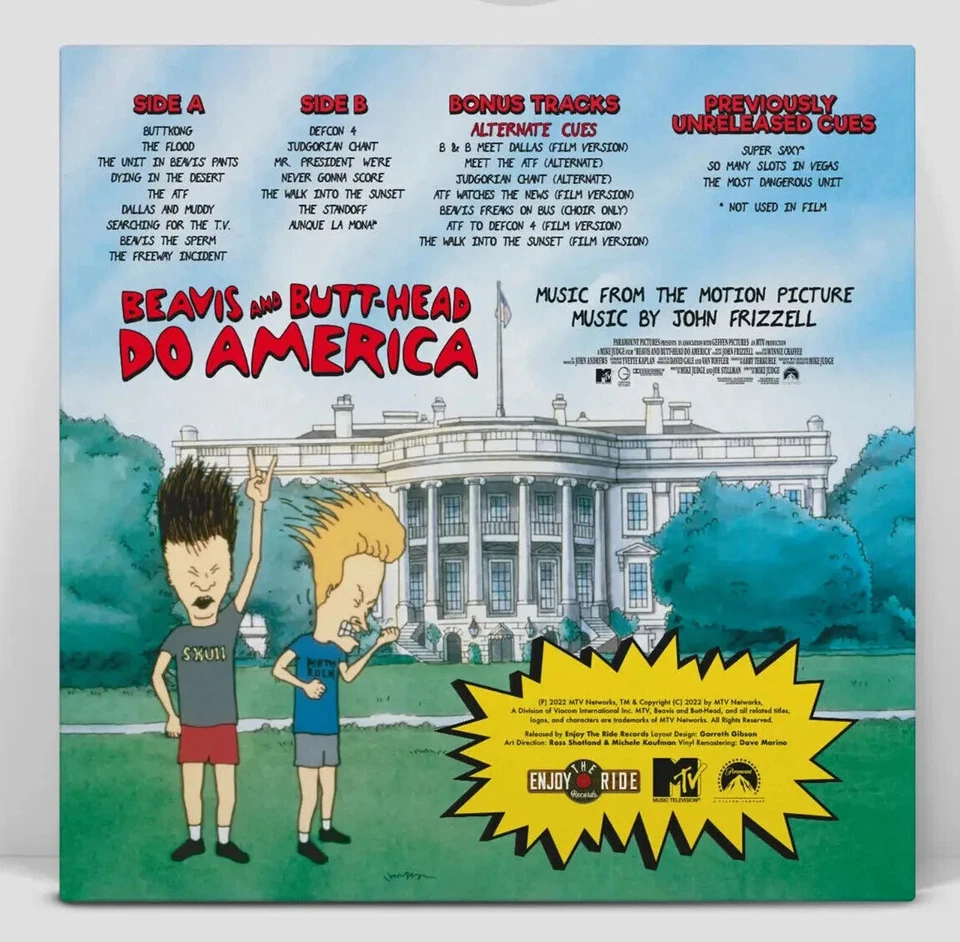 Beavis & Butthead Do America Score Vinyl OST Album - Butt-Head Tri Color - New - Image 3 of 4