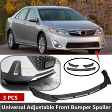 Add-on Universal Fit For 2012-2014 Toyota Camry Front Lip Spoiler Splitter Black