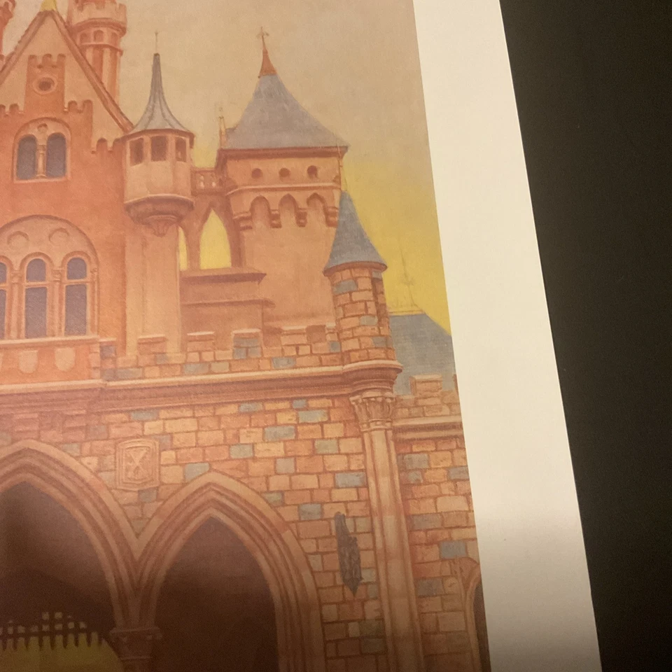 1985 Walt Disney Footsteps,Disneyland Castle,Signed Charles Boyer, Numbered,Coa - Image 4 of 4