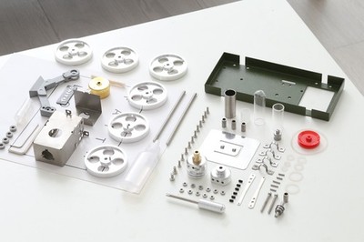 All Metal Stirling Engine Car DIY Assembly Kit STEM Science Model Gift