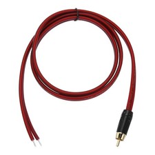 2 Pcs Gold Plated RCA Cable, 3.3ft 1 Meter RCA to Bare Wire Open End