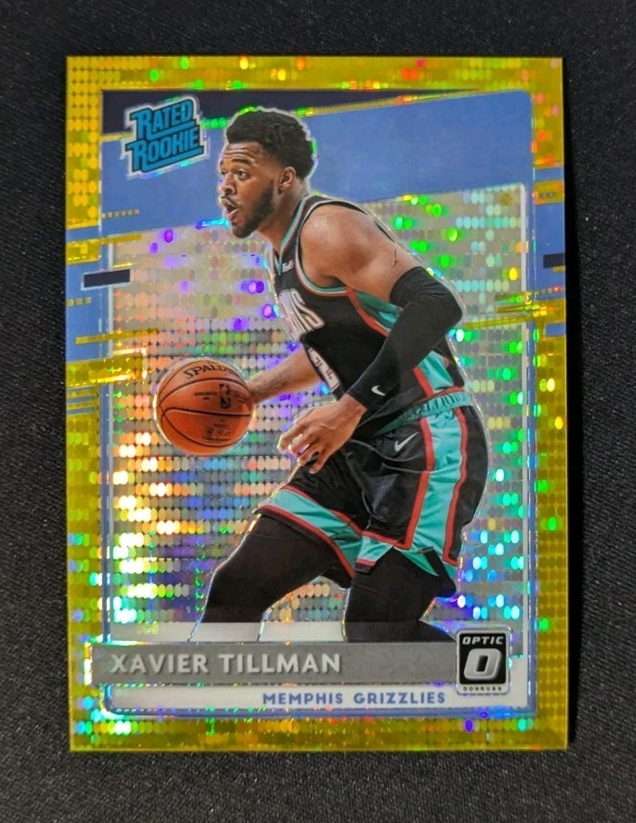2020-21 Optic Xavier Tillman Rated Rookie Gold Pulsar /10