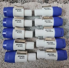 10pcs 4 pins MALE Audio Plug NEUTRIK SPEAKON NL4FC-White/blue NEW