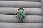 VTG Sterling Silver Signed Turquoise Ring Size 6 Navajo Stunning Beautiful