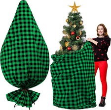 Christmas Tree Storage Bag Jumbo Plastic 9 Ft Black Green Holiday Decor Box