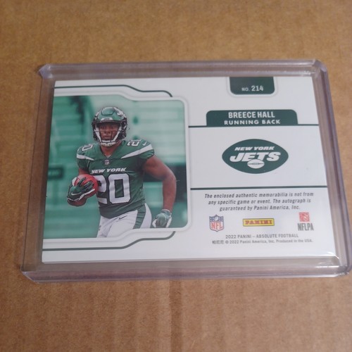 BREECE HALL 2022 ABSOLUTE RPA ROOKIE QUAD PATCH SPECTRUM RC AUTO /49 BOOKEND 49 - Picture 5 of 7