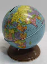 Vintage Ohio Art The World Globe Bank
