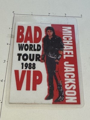 Michael JACKSON Commemorative 1988 BAD World Tour Vip Backstage