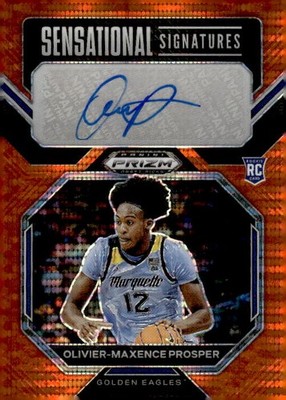 2023 Panini Prizm Draft Picks Olivier-Maxence Prosper Orange Pulsar Auto #/49
