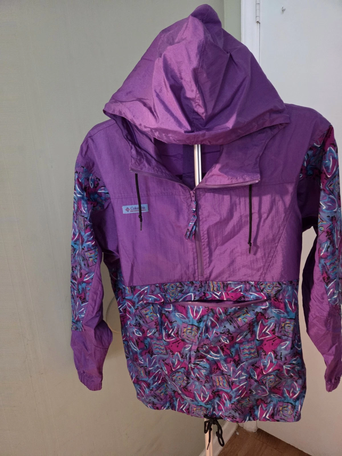 Vintage 90s Columbia Wind Breaker Womens Size Med T2