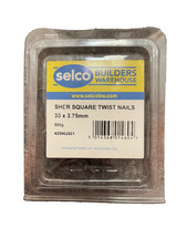 Selco Unifix Sherardised Square Twist Nails 30 x 3.75mm 500g