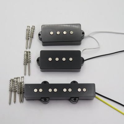 1 Set Open Alnico 5 P Bass Pickup JB Bass Bridge Pickup for 4-String PB JB Bass