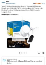 Image of TP-Link Tapo C720 IP Motion Activated Outdoor Security Camera 2K QHD IP65