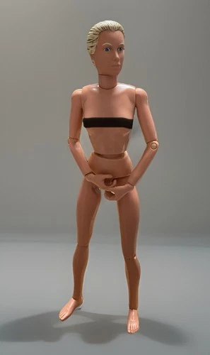 Vintage 1997 Hasbro 12" female blonde nude action figure posable OOAK G.I. Joe